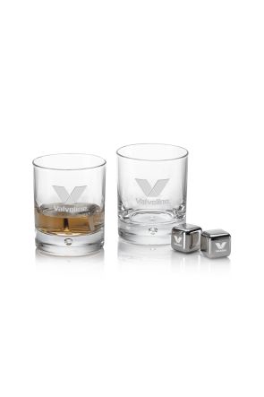 Swiss Force Stainless Steel Ice Cube and Glass Set