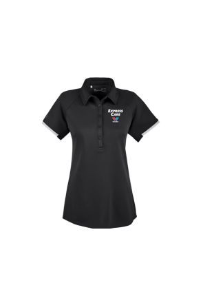 Ladies Under Armour Express Care Polo - Black-S